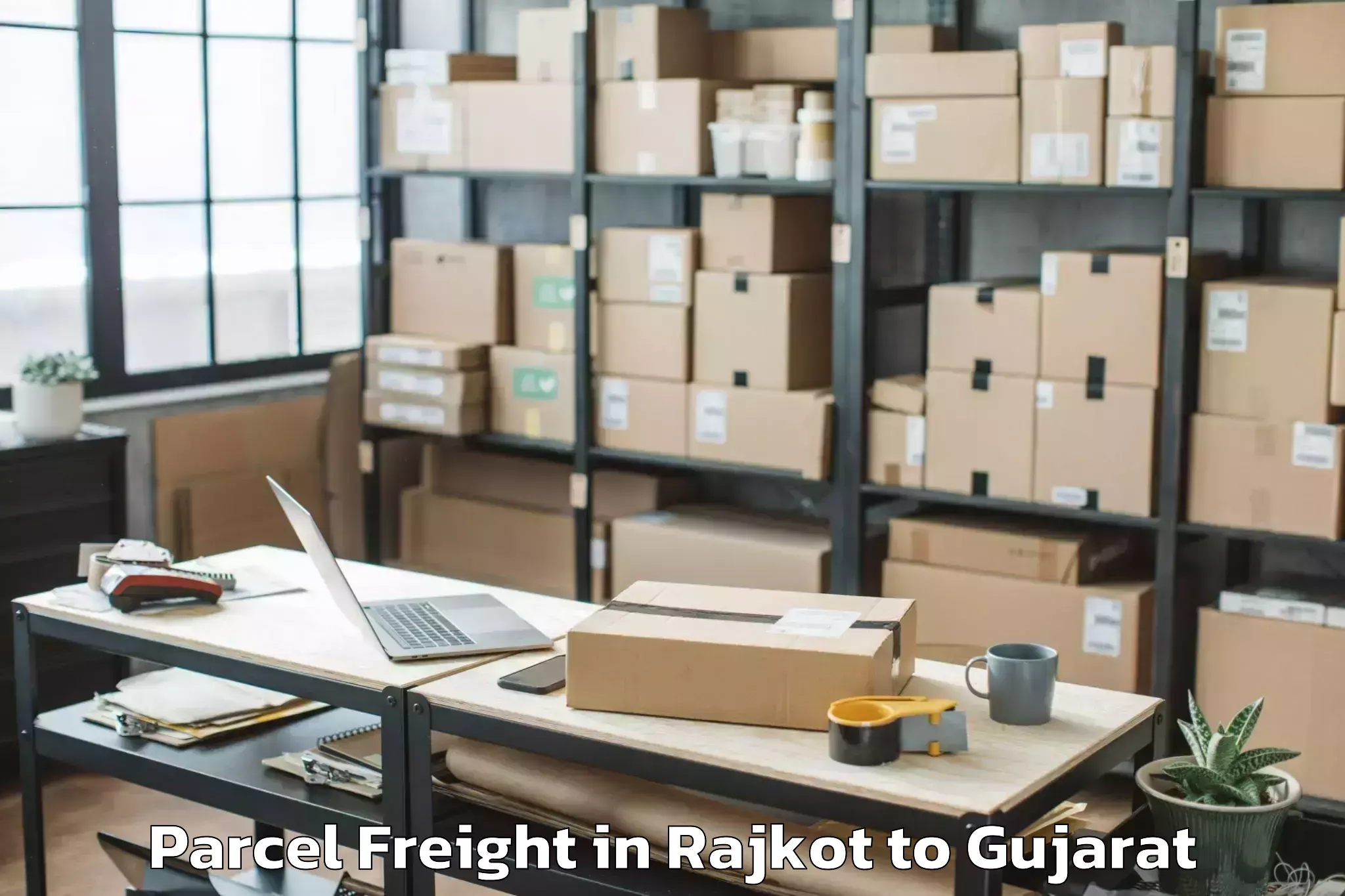 Top Rajkot to Koba Parcel Freight Available